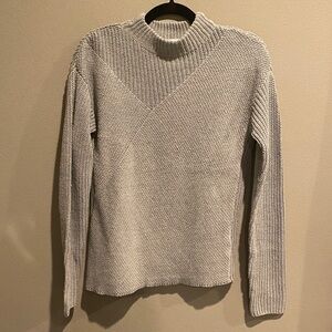 Andrea Jovine Women's Gray Turtleneck Sweater